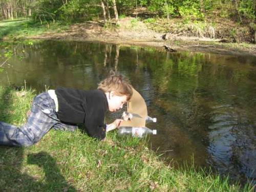 recycled pontoon boat