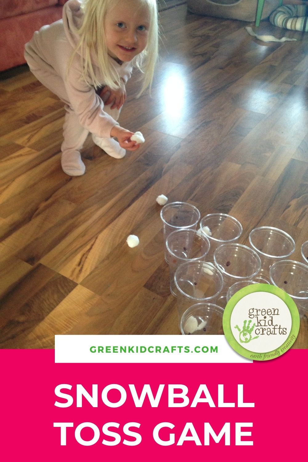 snowball toss game for kids