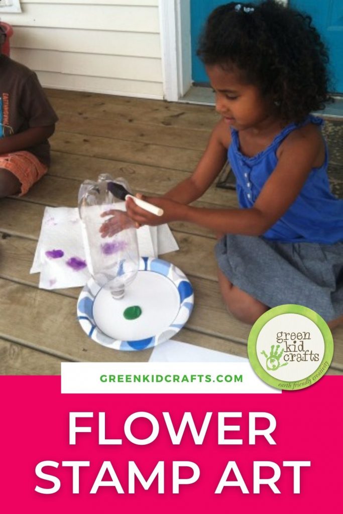 flower stamp art for kids