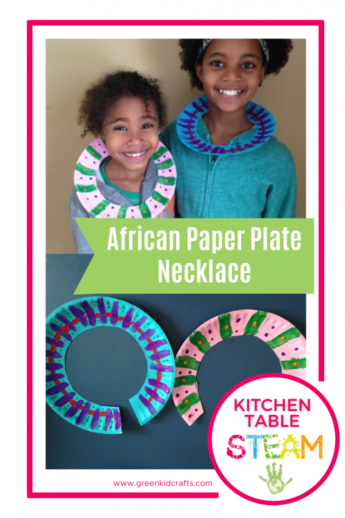 paper plate necklace