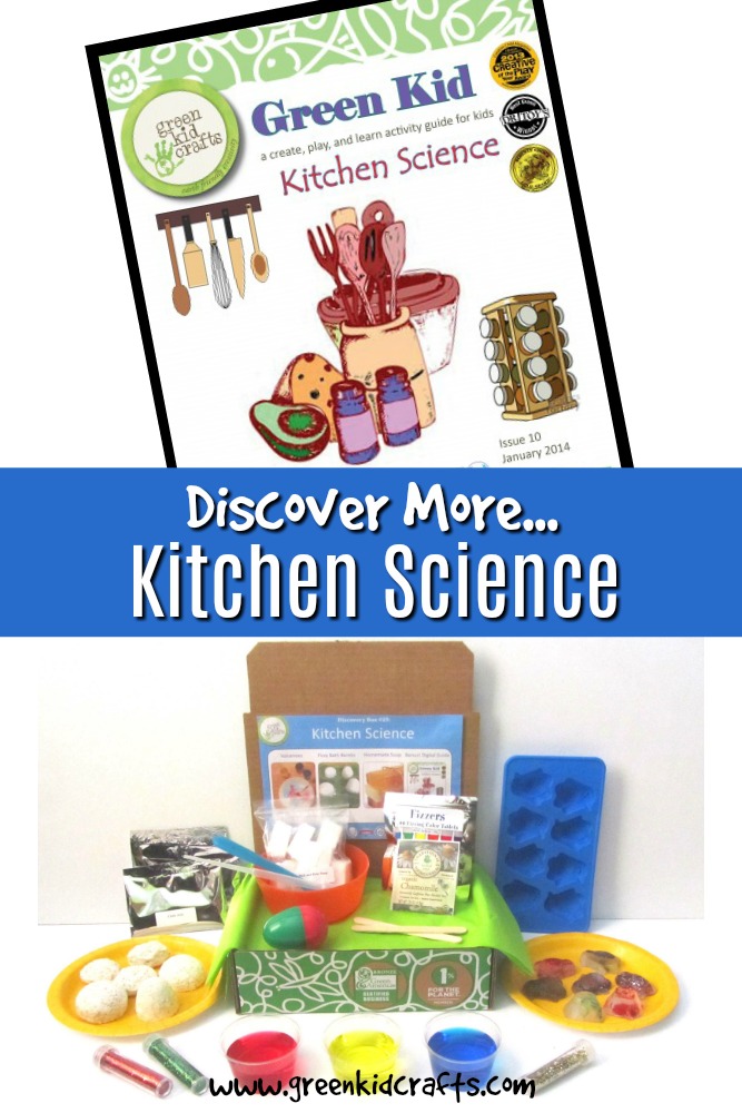 Discover more science activities to go with the Green Kid Crafts Kitchen Science Discovery Box for kids.
