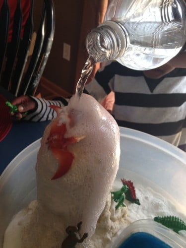 Erupting volcano experiment