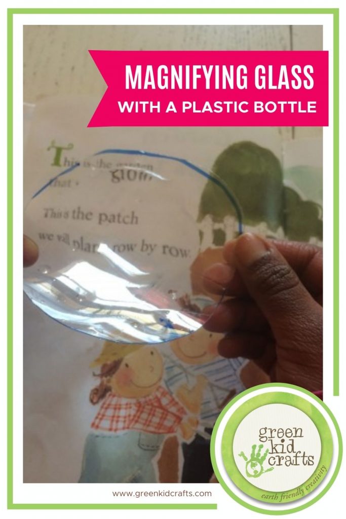 make-magnifying glass plastic bottle