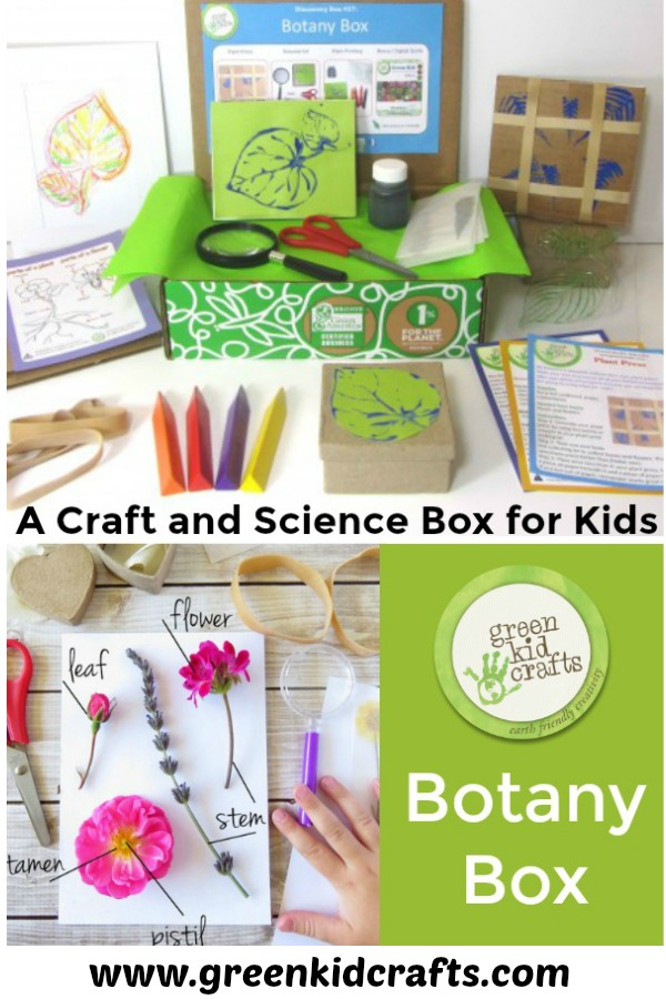 Introducing the Botany Box for kids. Crafts and science in one box! Botany for kids.