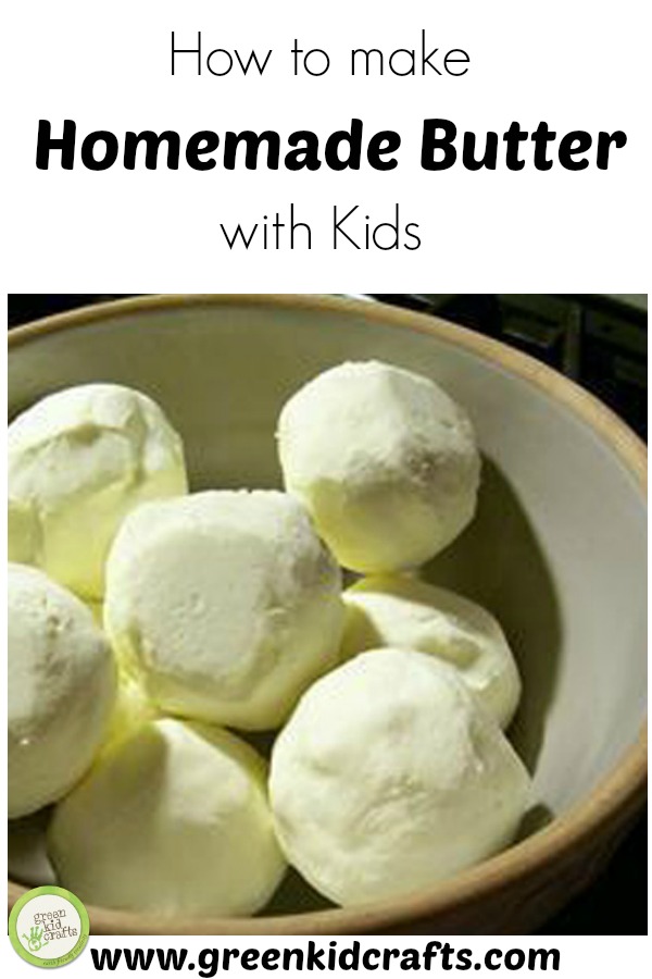 How to make homemade butter with kids.