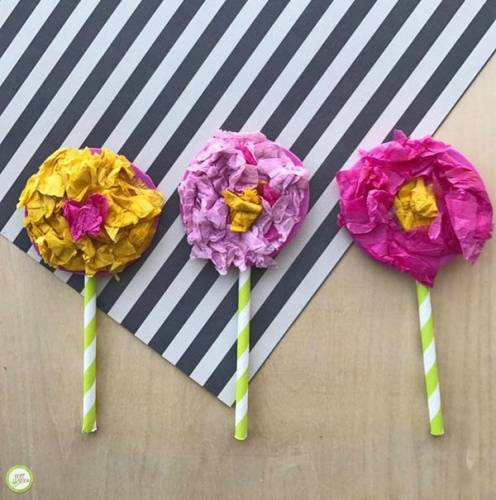 Tissue Paper Flowers