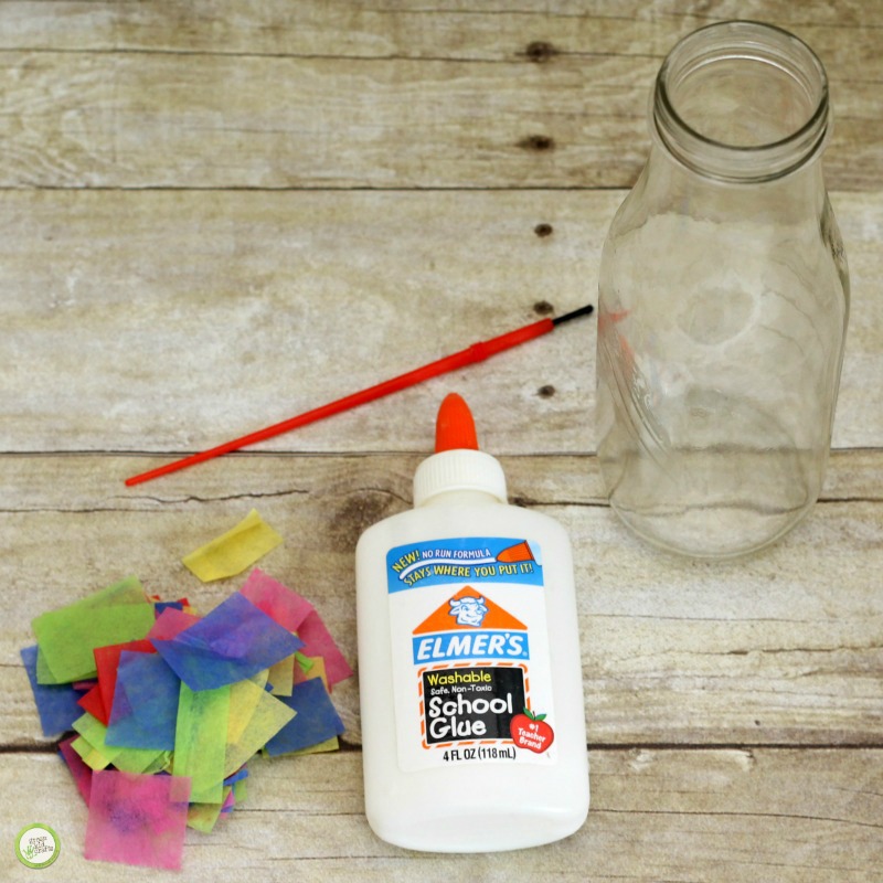 upcycled bottle vase