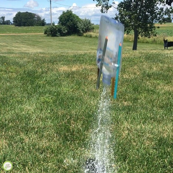 diy bottle rocket lift off