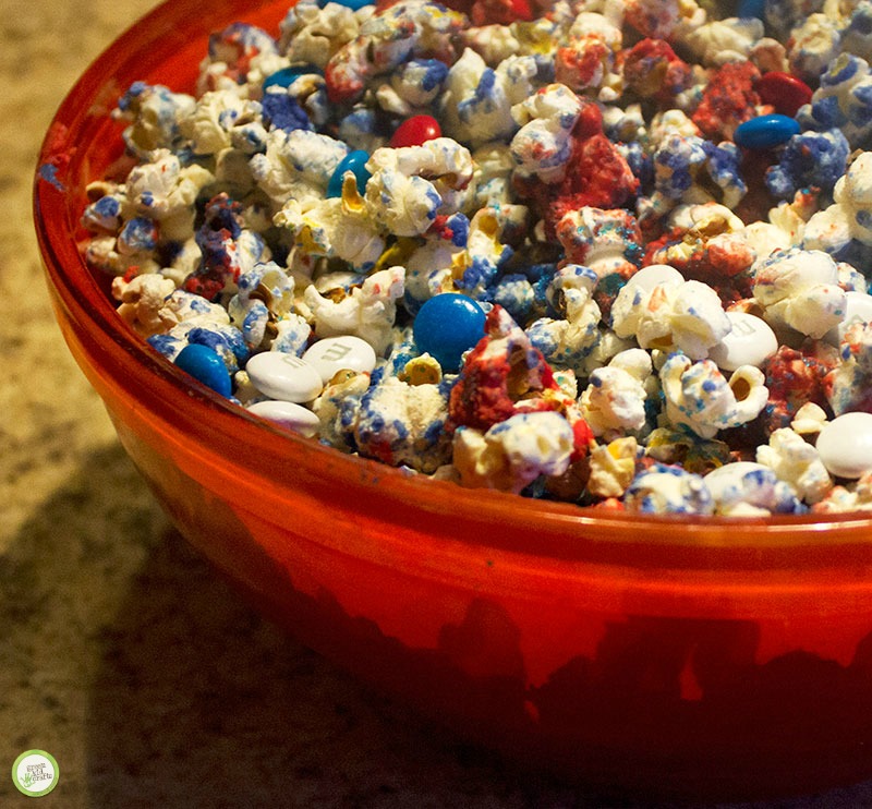 red white and blue popcorn