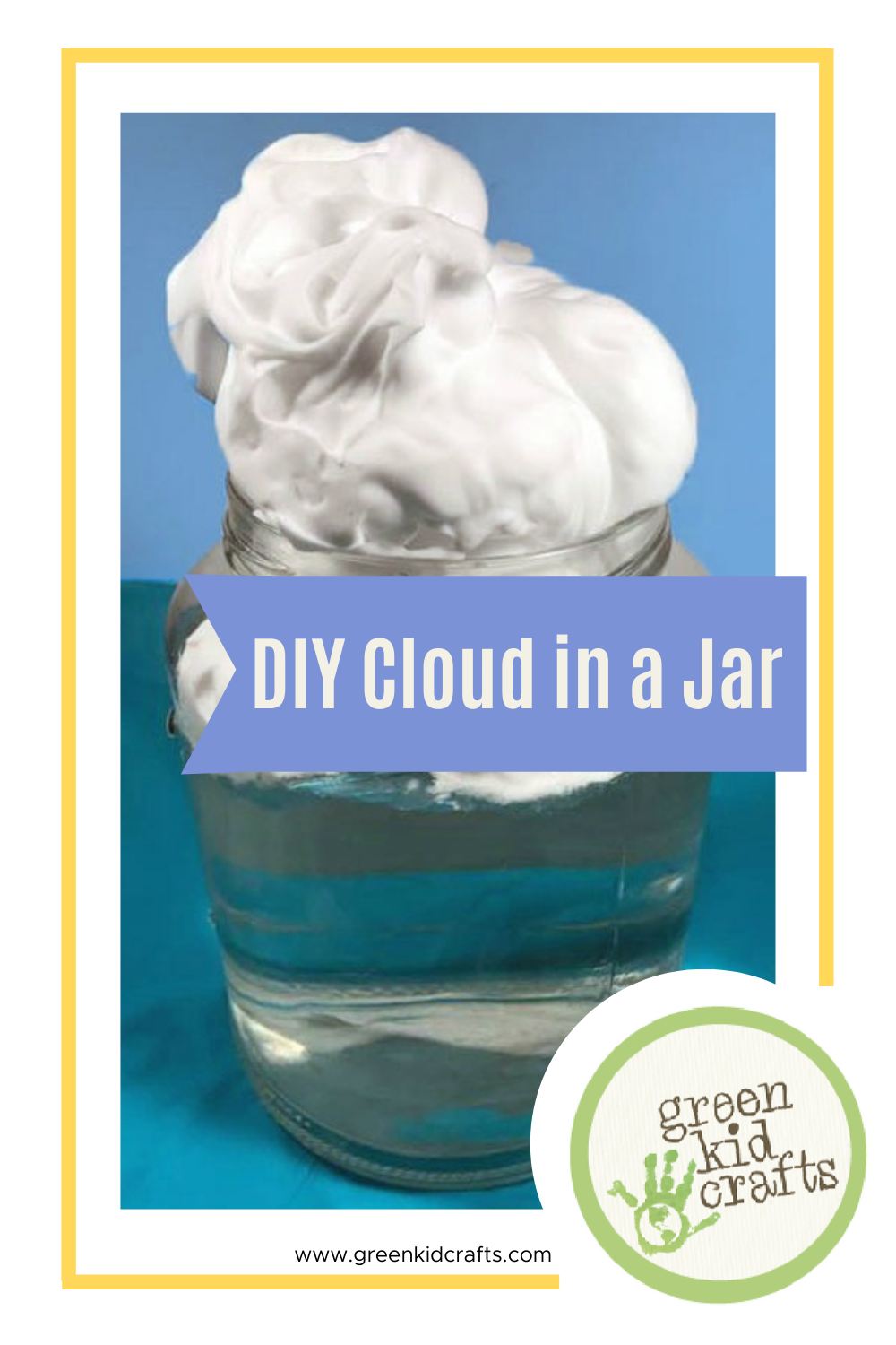 Exciting Water Science Activity Cloud in a Jar Green Kid Crafts