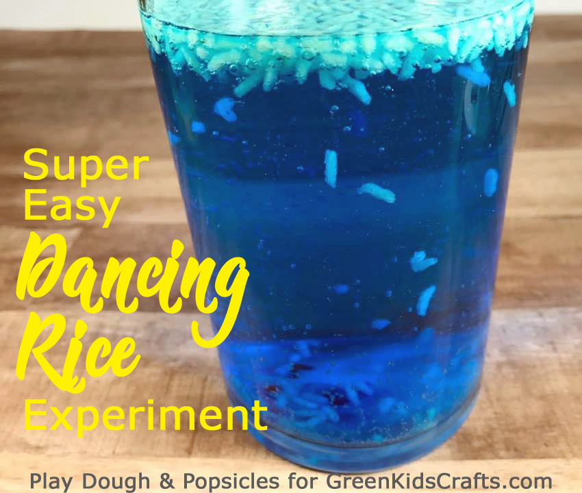 super easy dancing rice experiment