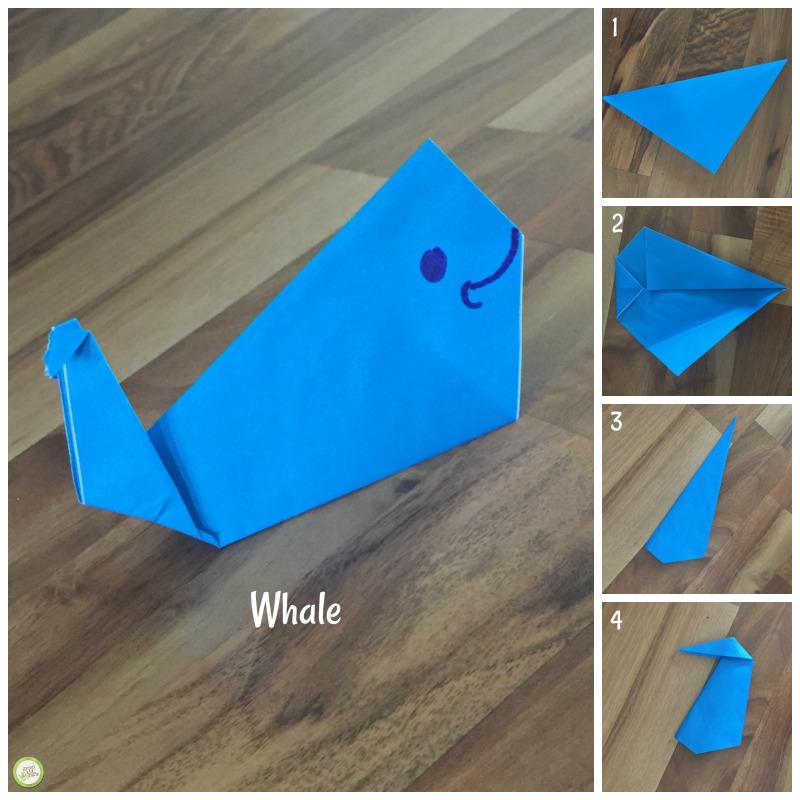 origami whale from Green Kid Crafts