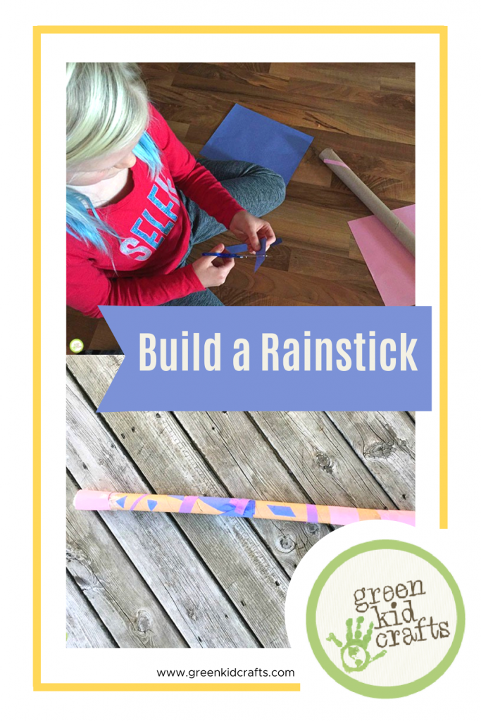 paper roll rain stick