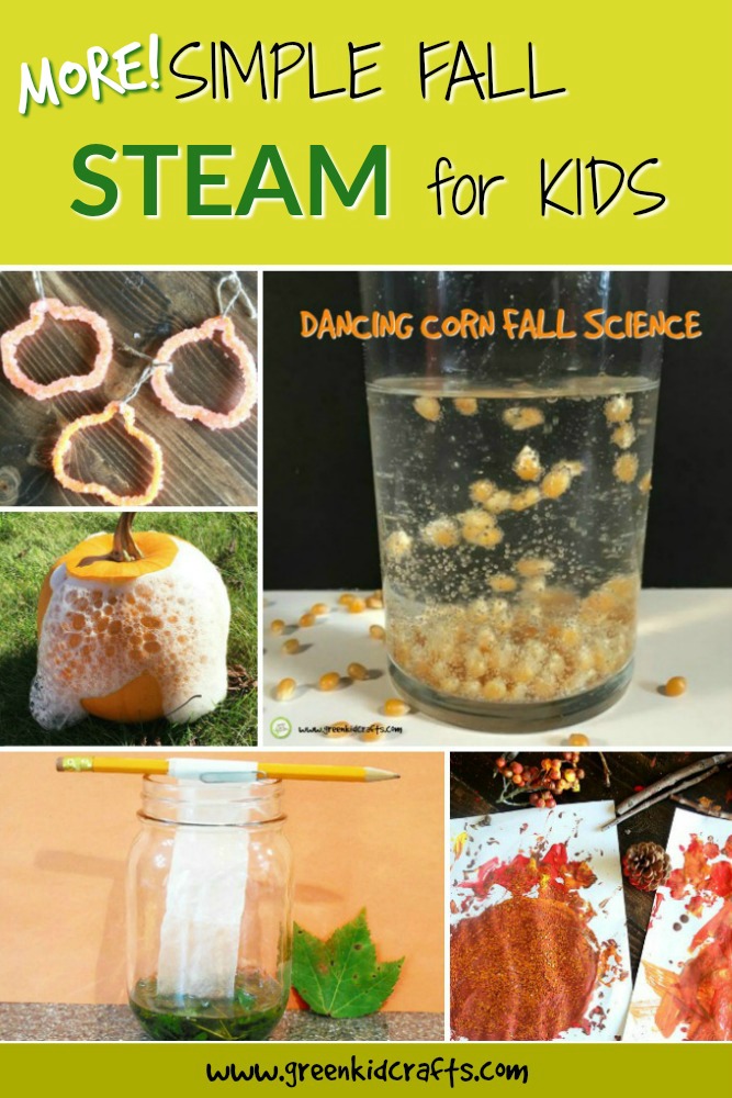 More fall STEAM ideas for kids. Fall science, technology, engineering, art, and math projects with a fall theme!