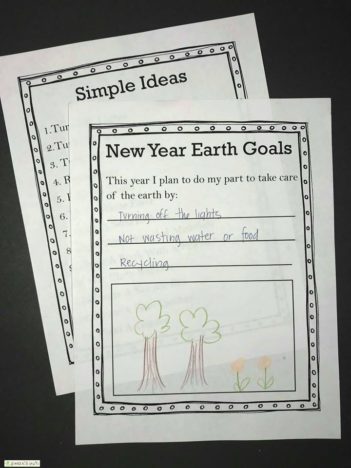 goal planning printable for kids