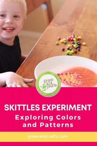skittles experiment exploring colors and patterns