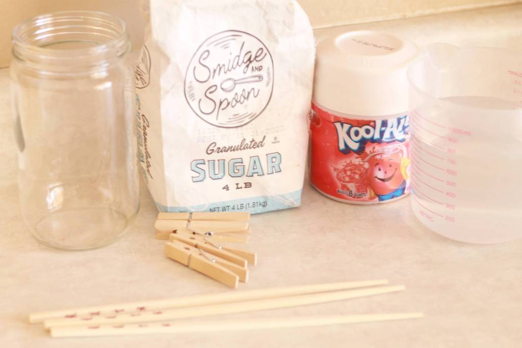 rock candy science experiment ingredients