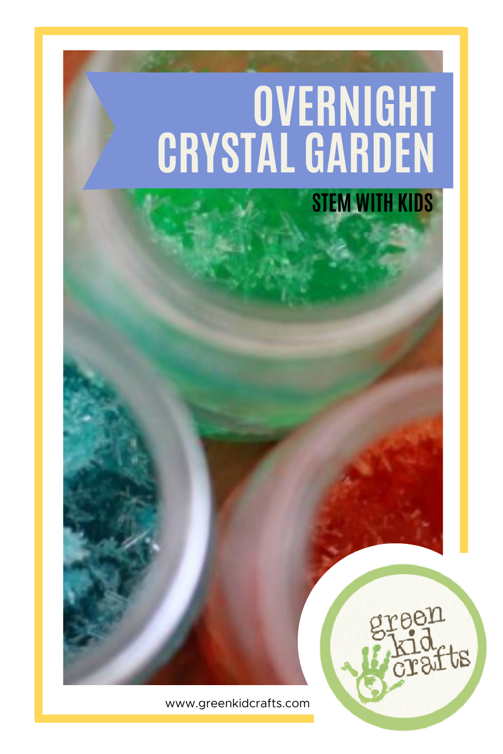 Overnight Crystal Garden Green Kid Crafts