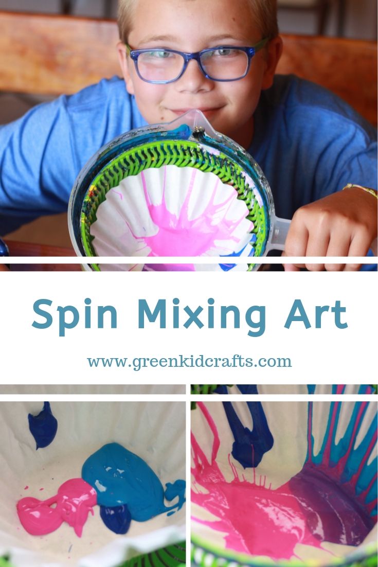 Spin Mixing Art – Green Kid Crafts