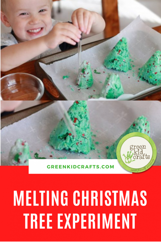 melting christmas tree experiment