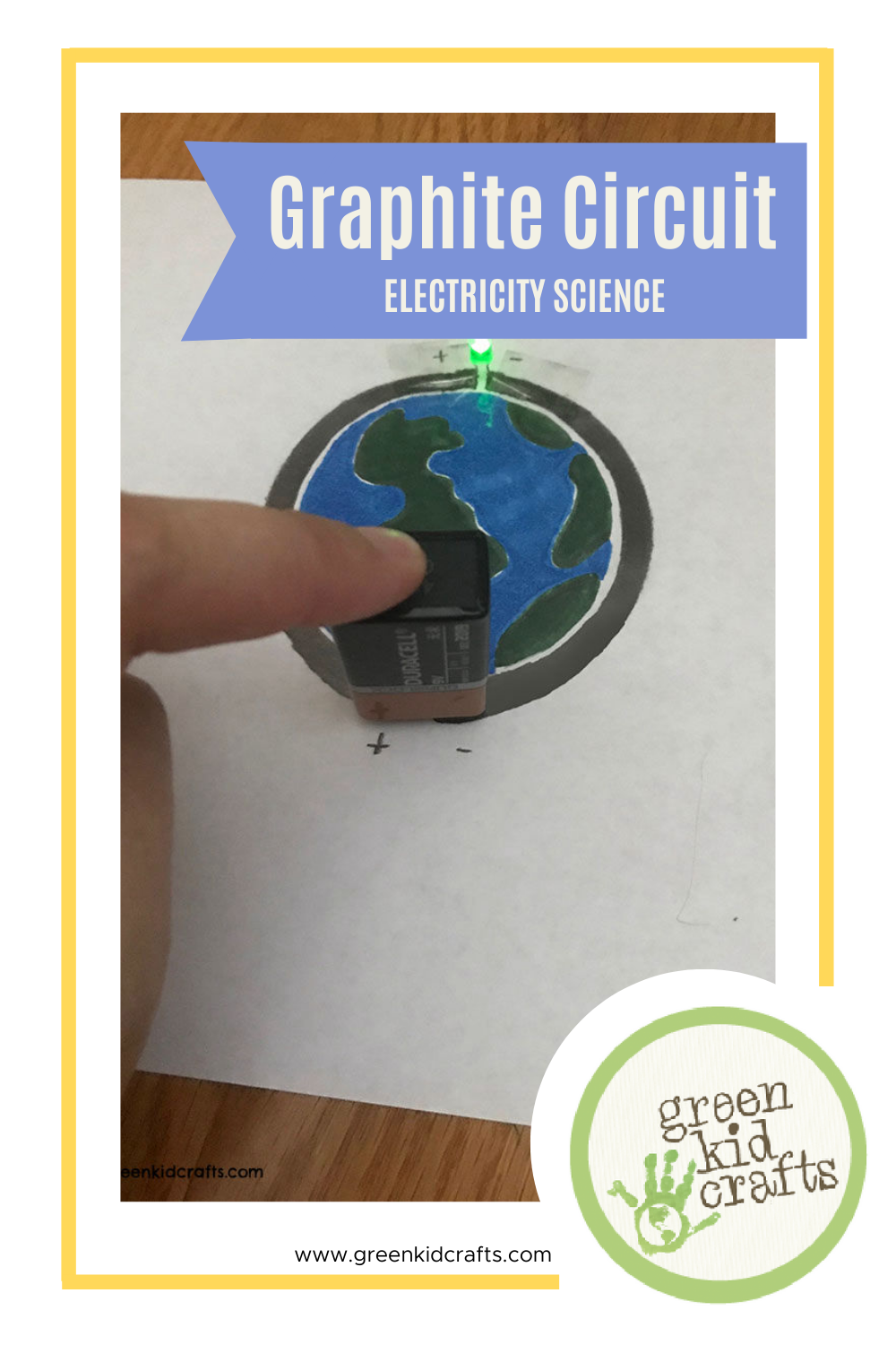 Graphite Circuit An Electricity Science Experiment with just 3 items