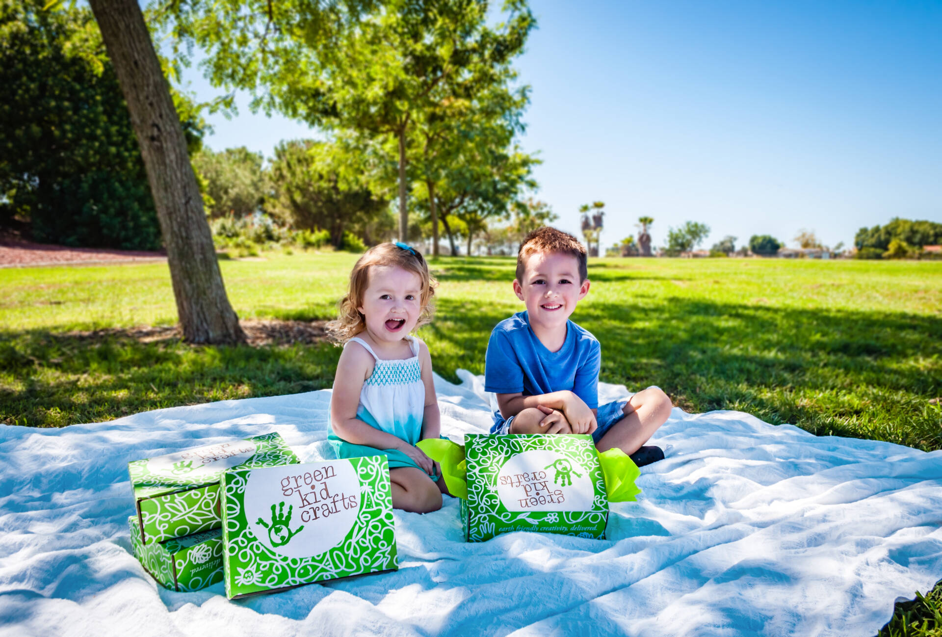 children enjoying kids subscription box