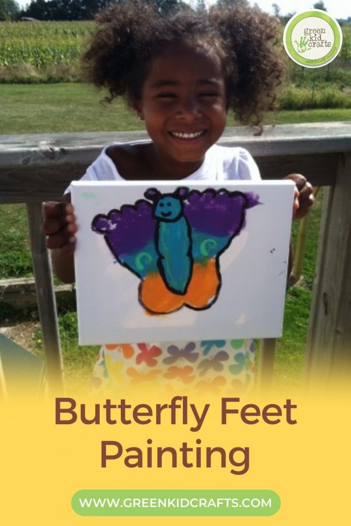 butterfly feet painting