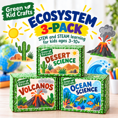 Ecosystem 3 Pack: Desert Science, Volcanoes, and Ocean Science