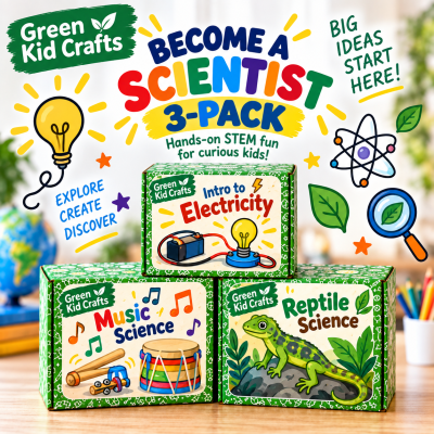 Become a Scientist 3-Pack: Intro to Electricity, Music Science, and Reptiles