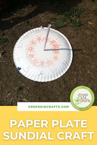 paper plate sundial craft